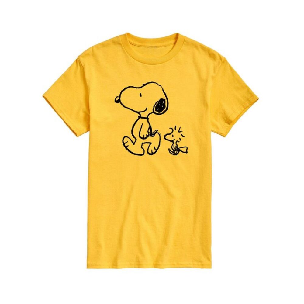 Peanuts Mens Snoopy Woodstock Graphic T-Shirt, NWT